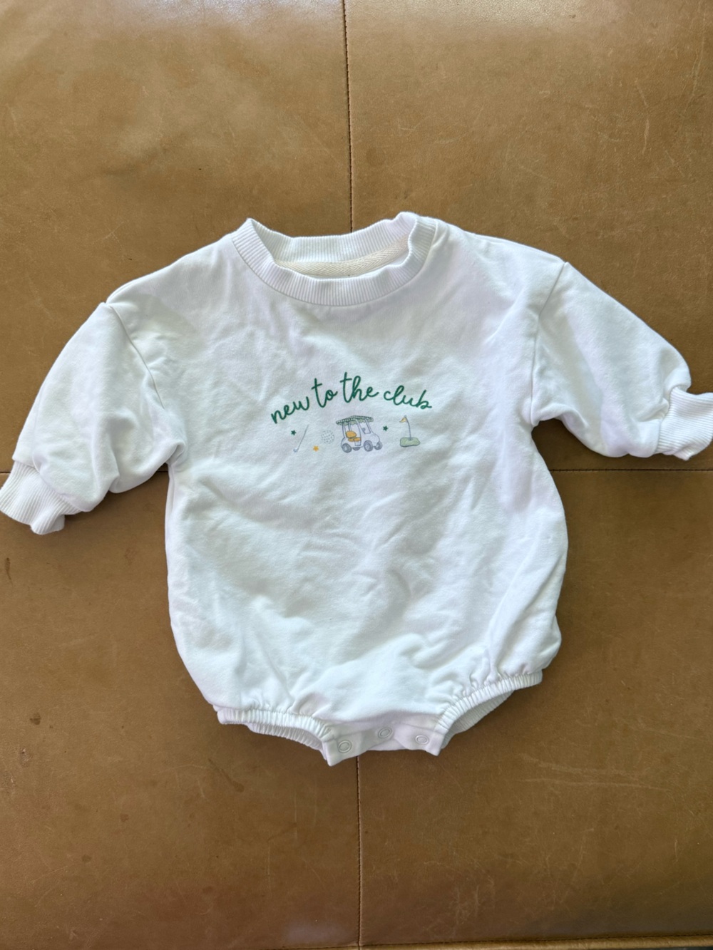 Caden Lane Organic Cotton Golf Bubble Romper 3-6M